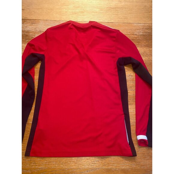 Adidas Red Rutgers Cheer Climalite Long Sleeve Pullover - Picture 4 of 5